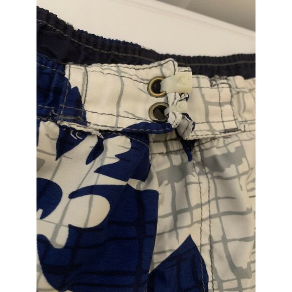 Burnside‎ Men's Sz L Board Swim Shorts MultiColor Blue White Missing drawstring - Picture 9 of 9